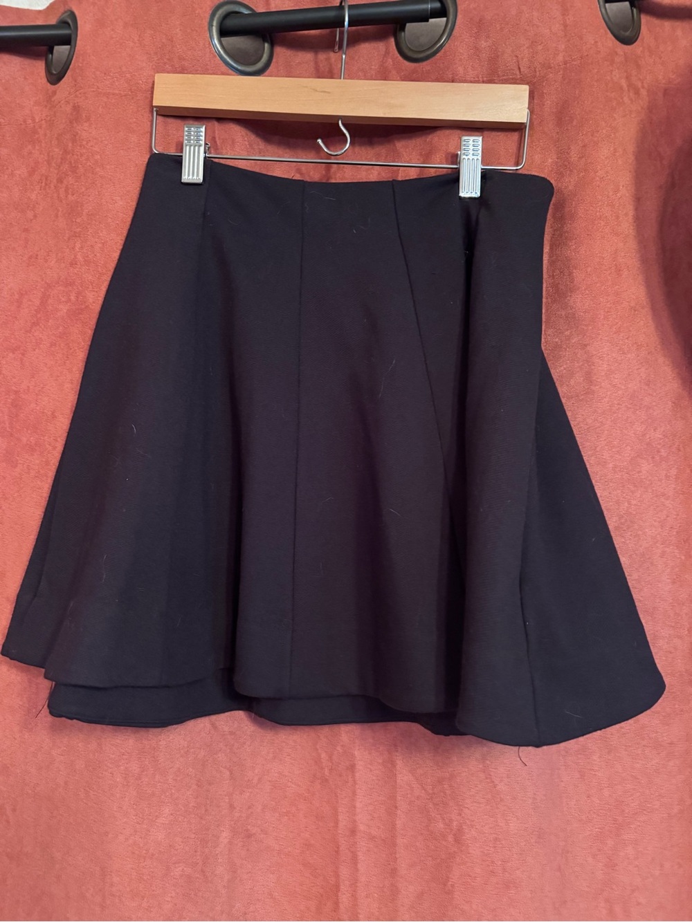 Classic Black Flared Women's Skirt